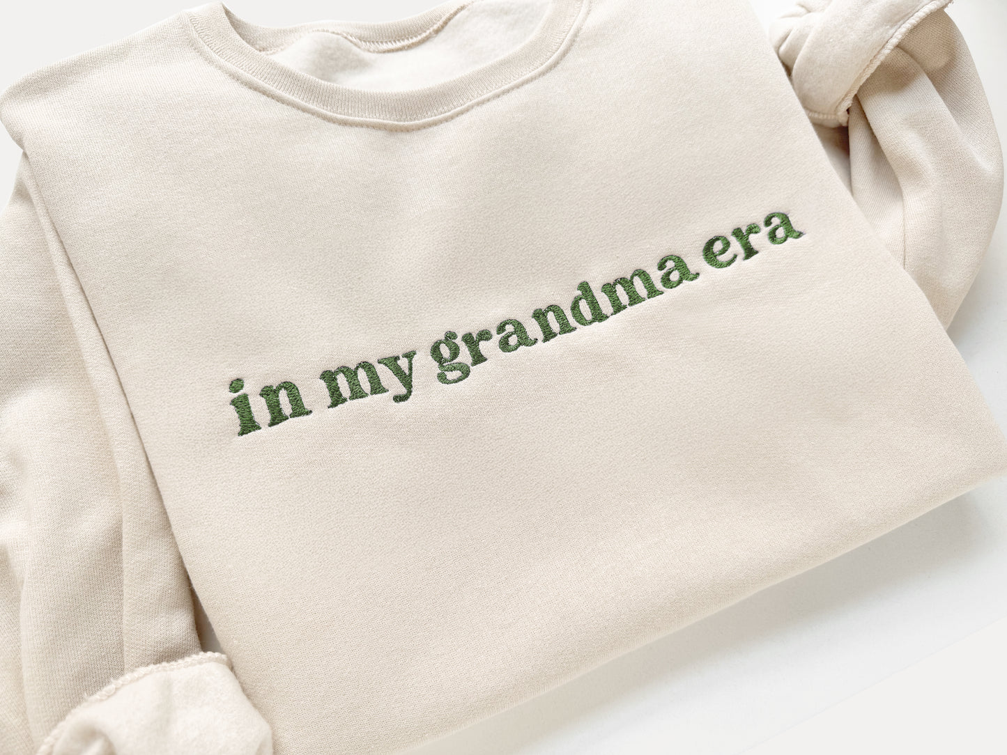 Custom Embroidered "In My Grandma Era" Sweatshirt – Personalized Grandma Gift