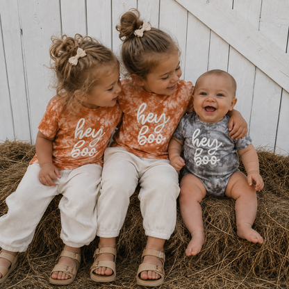Tie Dye Hey Boo Matching Halloween Shirts