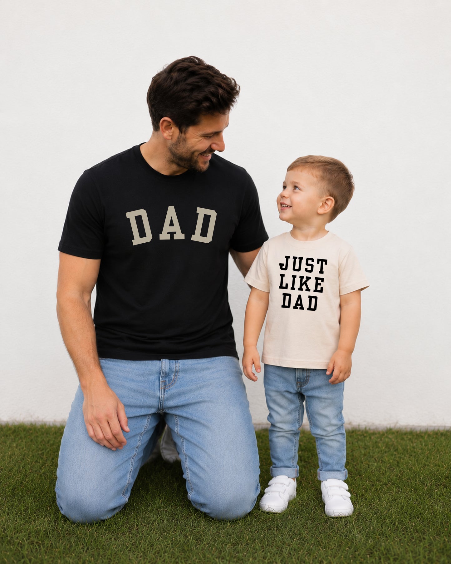 Dad + Just Like Dad Matching Shirt & Onesie Set | Dad and Me Matching Outfits