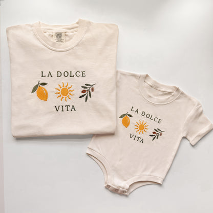 La Dolce Vita Embroidered Shirt | Matching Family Collection