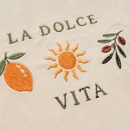 La Dolce Vita Embroidered Shirt | Matching Family Collection