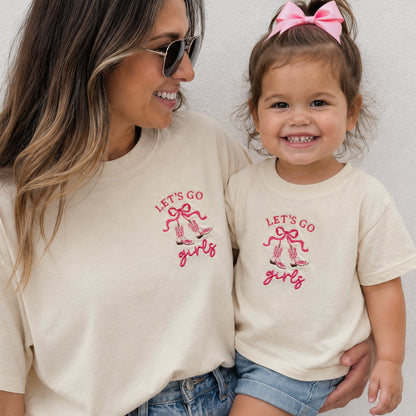 Let's Go Girls Embroidered Shirt | Matching Family Collection