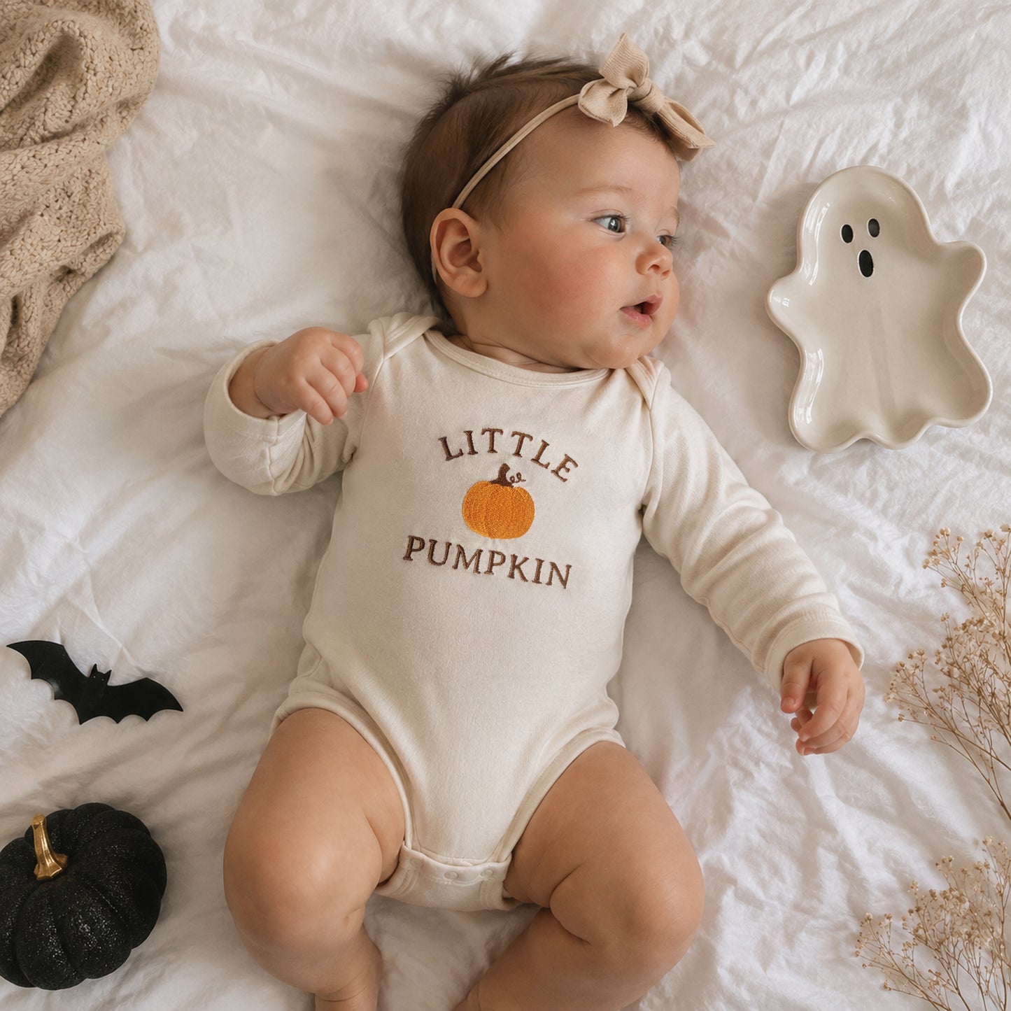 Little Pumpkin Embroidered Baby & Toddler Shirts | Fall Pumpkin Outfit