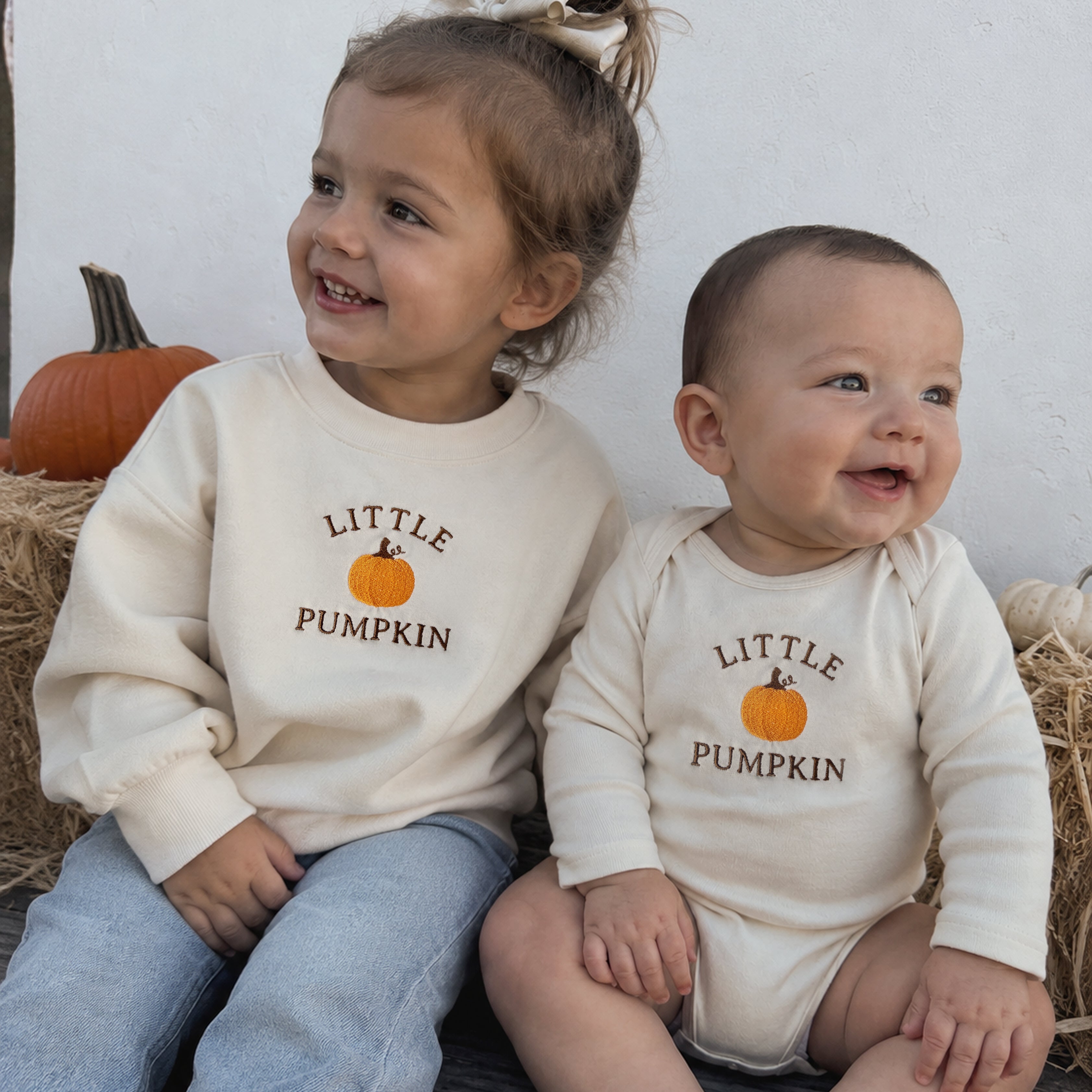 Little Pumpkin Embroidered Baby & Toddler Shirts | Fall Pumpkin Outfit