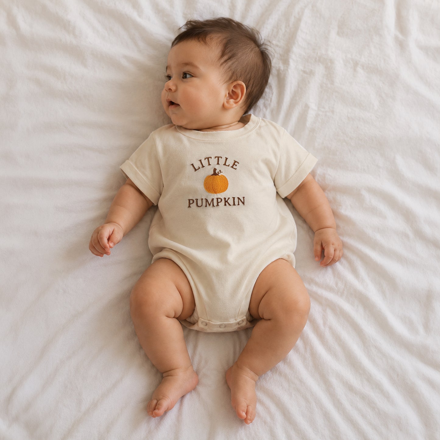 Little Pumpkin Embroidered Baby & Toddler Shirts | Fall Pumpkin Outfit