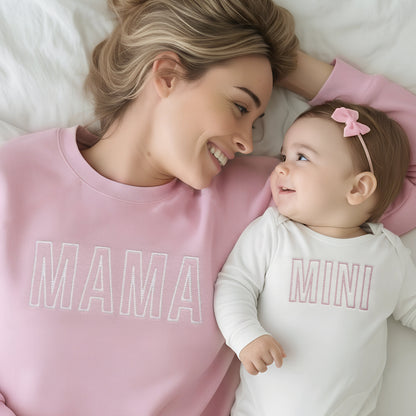 Mama & Mini Matching Sweatshirt Set | Mother Daughter Outfit