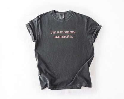 Embroidered Mamacita Shirt | Comfort Colors Oversized Mama T-Shirt