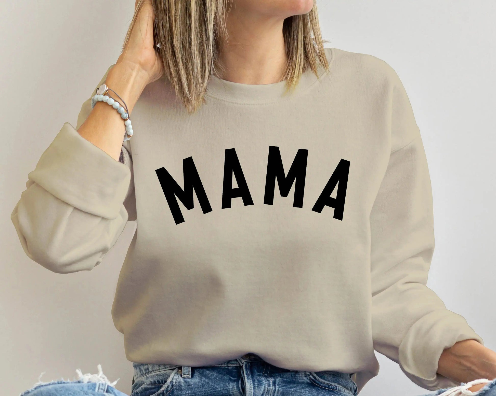 mama mamas boy neutral sweatshirt pullover crewneck baby shower gift new mom gift mommy and me matching neutral outfits winter newborn son