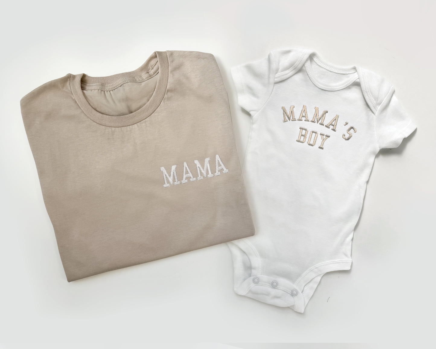 Mama and Mama's Boy Neutral Baby and Mommy Set