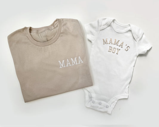 Mama and Mama's Boy Neutral Baby and Mommy Set