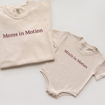 Moms in Motion Embroidered Matching Mama and Mini Set