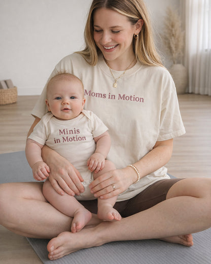 Moms in Motion Embroidered Matching Mama and Mini Set