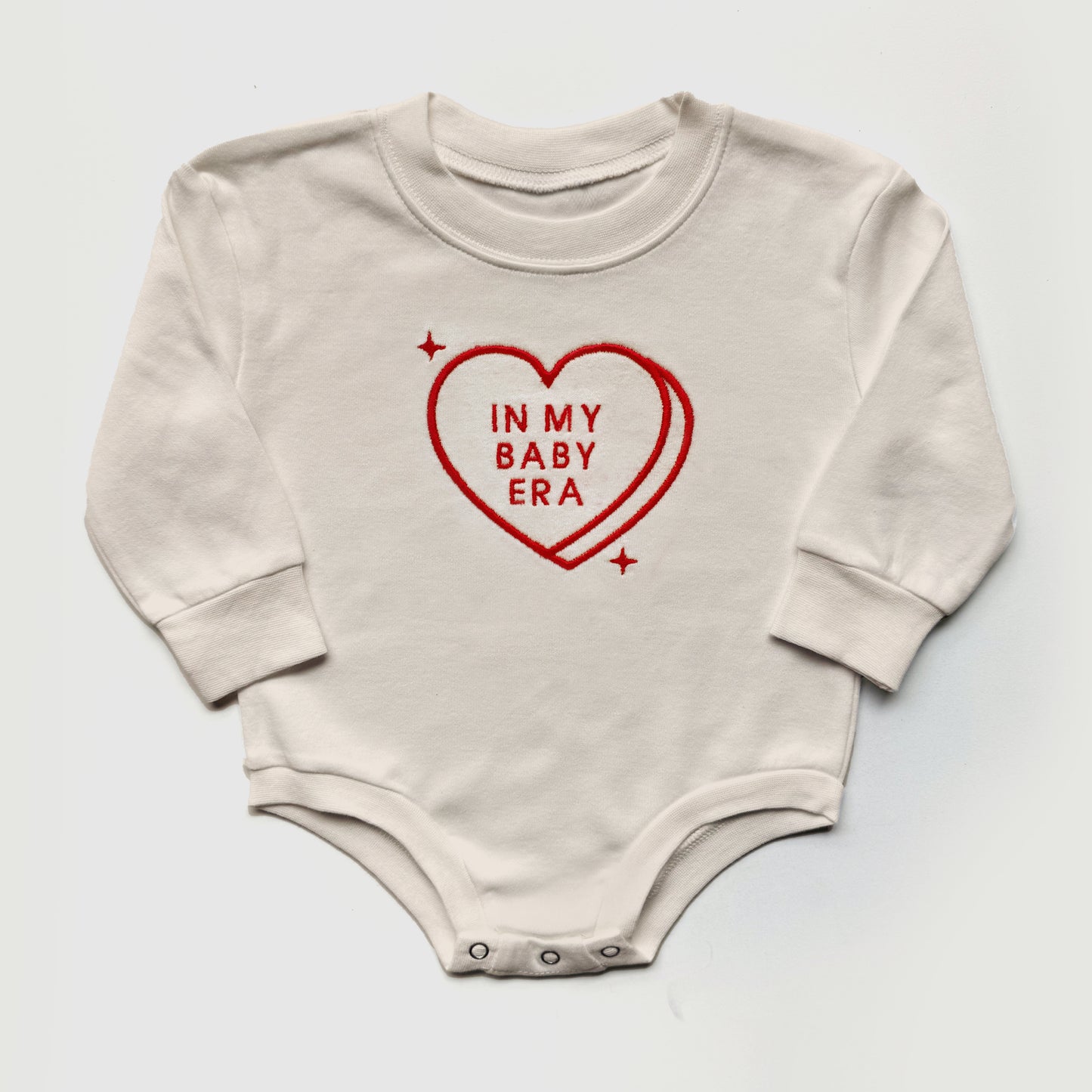 In My Mom Era and Baby Era Candy Heart Sweatshirts & Baby Outfits