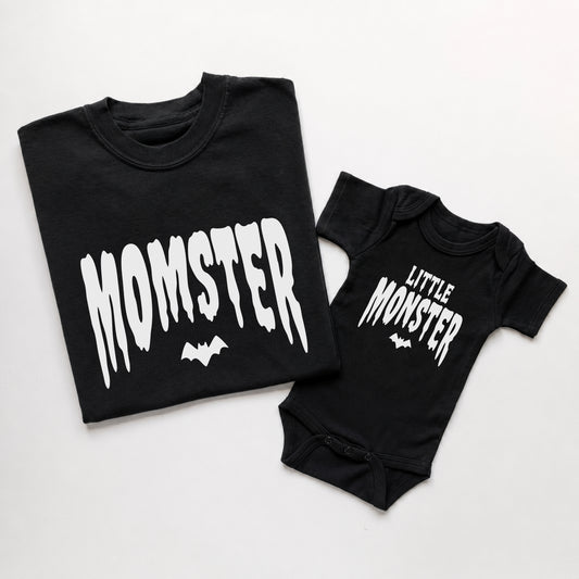 Momster & Little Monster Matching Halloween Shirts | Family Matching Halloween Tees