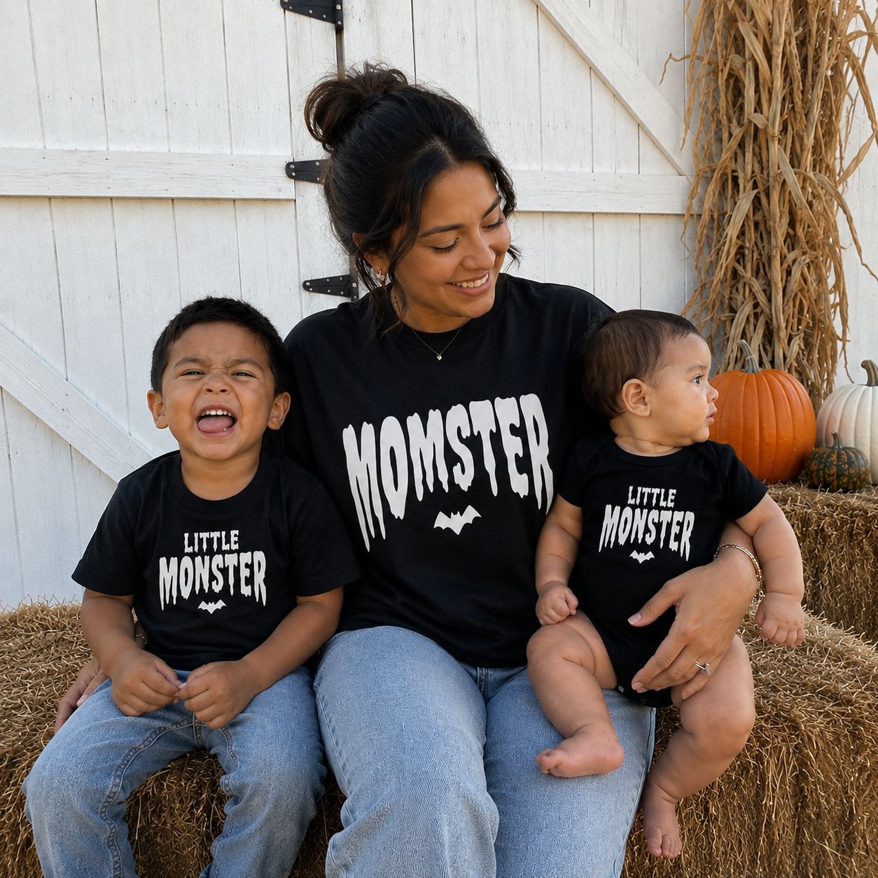 Momster & Little Monster Matching Halloween Shirts | Family Matching Halloween Tees
