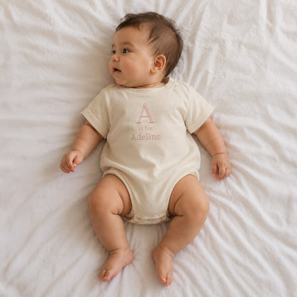Personalized Monogram Baby Bodysuit, Bubble Romper & Toddler Shirt | Custom Embroidered Name Outfit