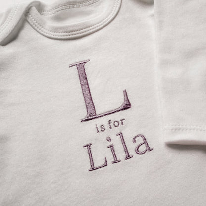 Personalized Monogram Baby Bodysuit, Bubble Romper & Toddler Shirt | Custom Embroidered Name Outfit