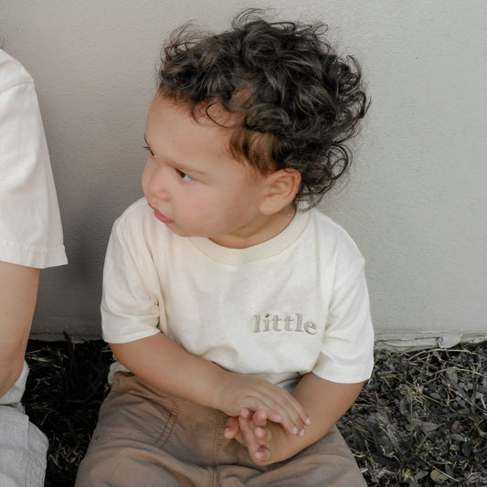 Mother & Little Matching Shirts | Neutral Mommy and Me Outfit