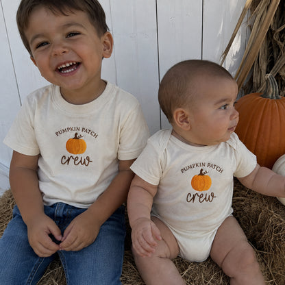 Pumpkin Patch Crew Embroidered Matching Family Shirts | Fall Family Tees