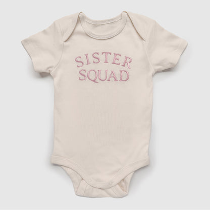 custom personalized sister squad sister matching embroidered shirts for sibling matching sister coordinating onesies big sister shirt