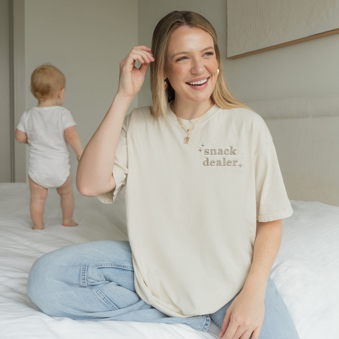 Snack Dealer Shirt | Funny Mom Embroidered Tee