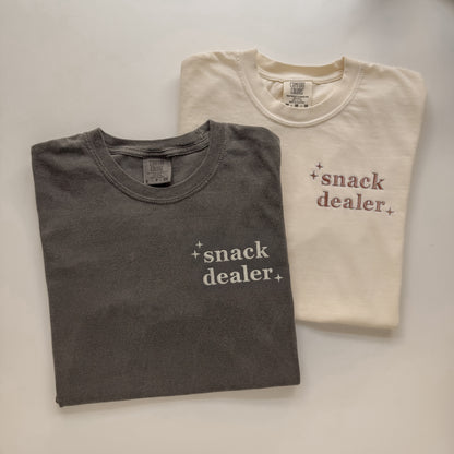 Snack Dealer Shirt | Funny Mom Embroidered Tee