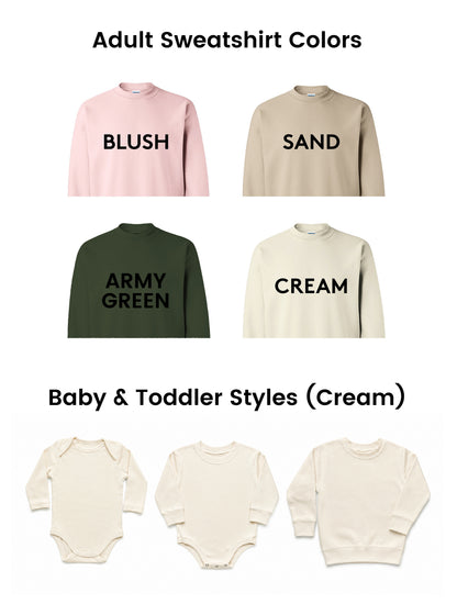 Mommy & Me Matching Birth Flower Sweatshirts