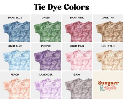 Tie Dye Rad Dad and Rad Like Dad Matching Tees and Baby Bodysuits