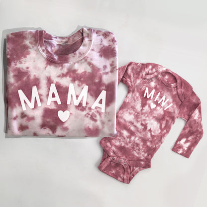 Pink Tie Dye Mama and Mini Matching Set