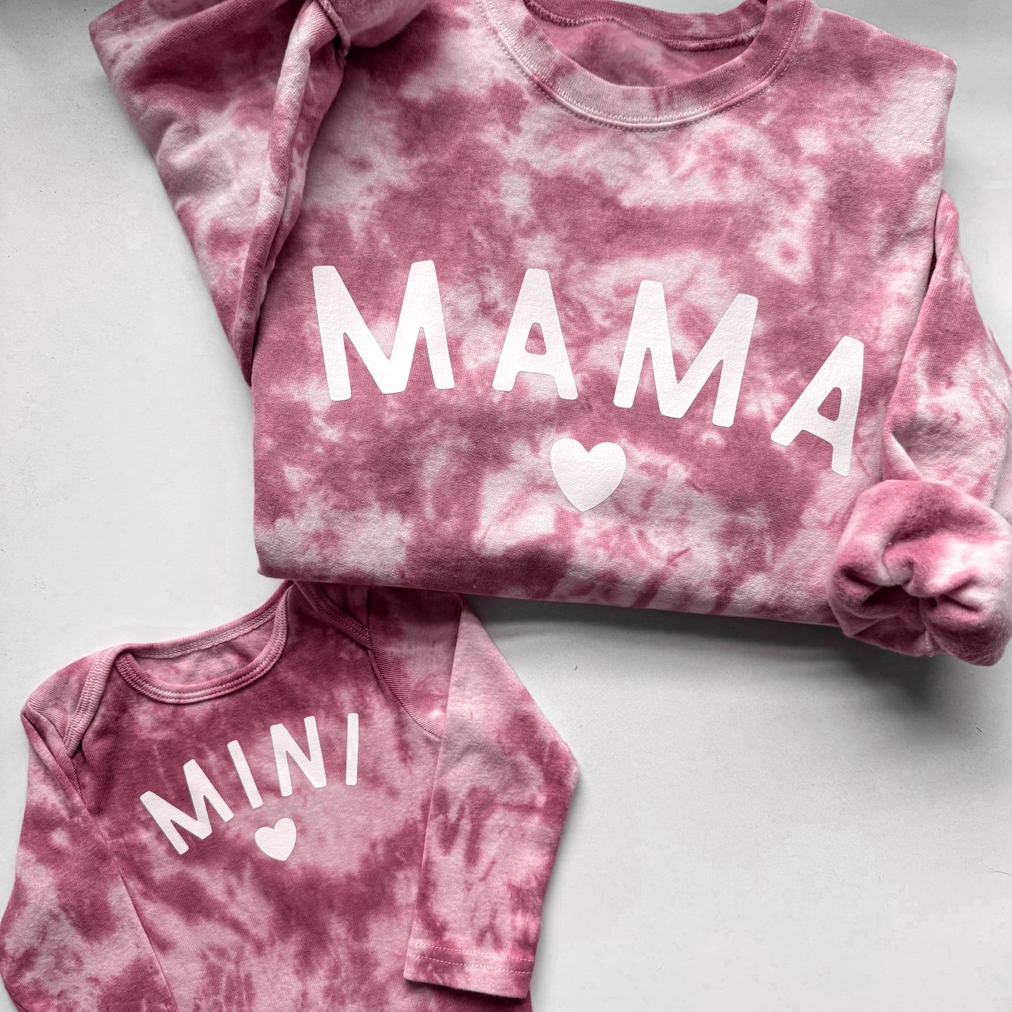 Pink Tie Dye Mama and Mini Matching Set