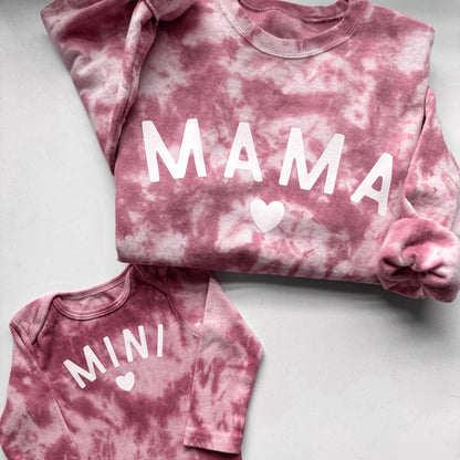 Pink Tie Dye Mama and Mini Matching Set