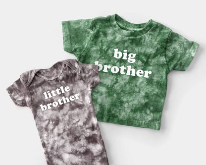 matching tie dye t-shirts siblings little sister little brother big sister big brother newborn baby shower new baby gift big sister shirt family matching