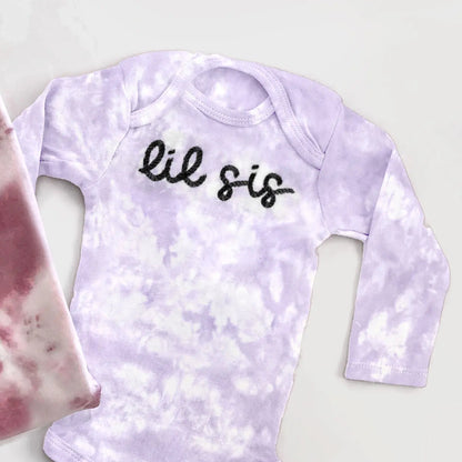 big sister little sister matching sibling outfits big sis lil bro lil sis sweatshirt in lavender