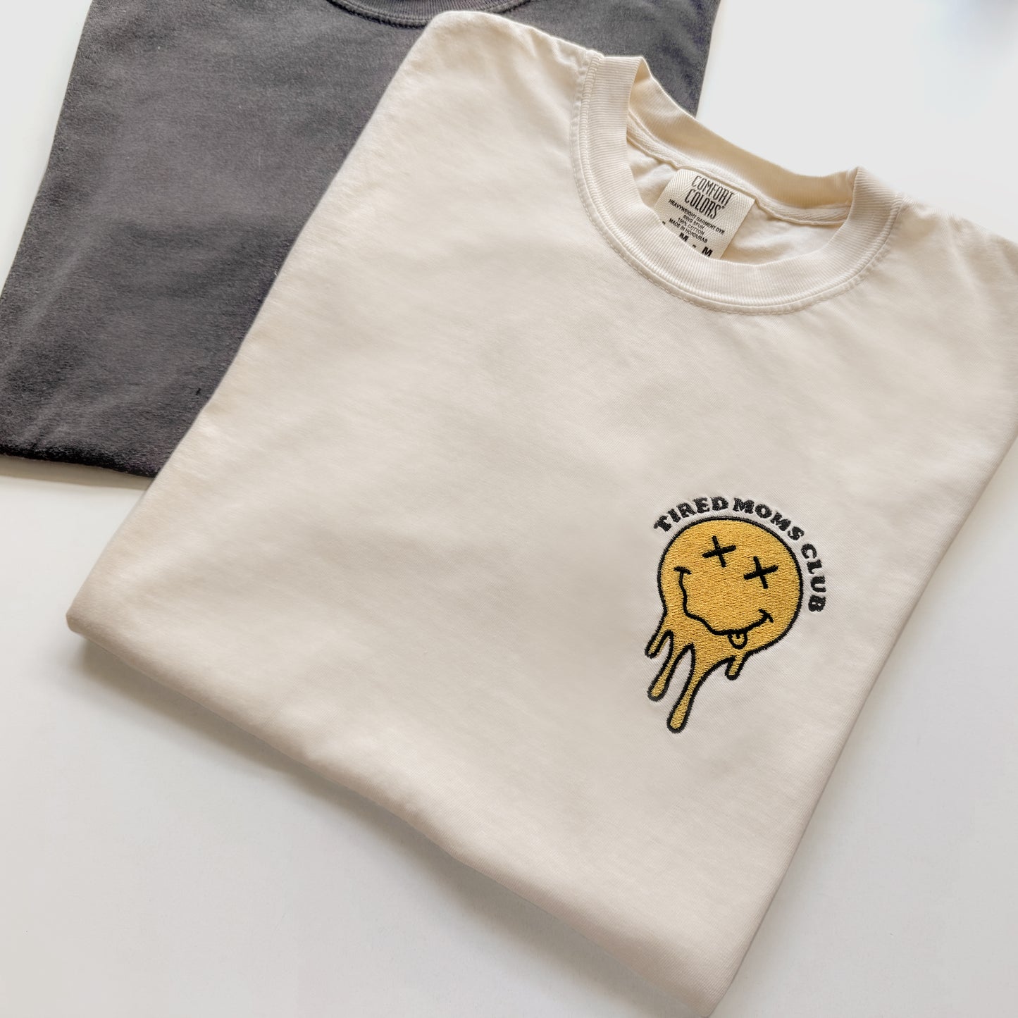 Tired Moms Club Embroidered T-Shirt