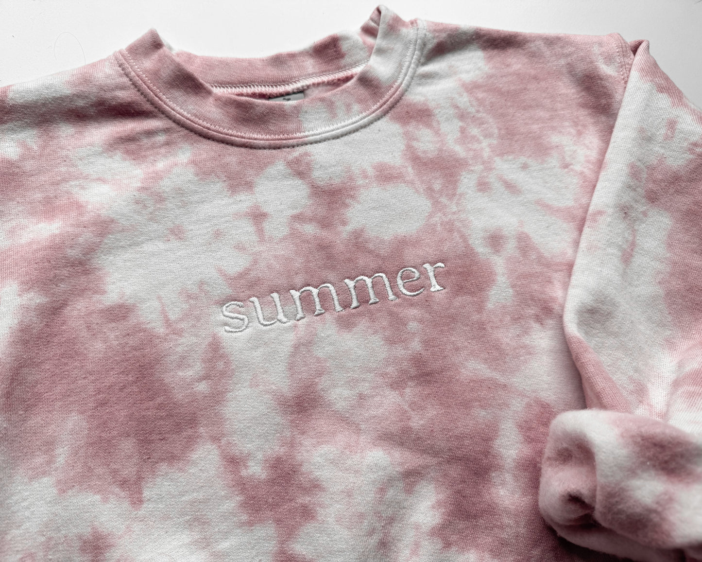 Custom Tie-Dye Kids Sweatshirt with Personalized Name Embroidery