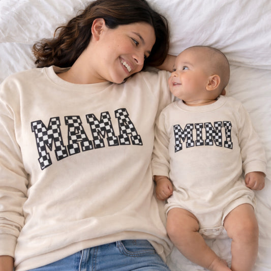 Checkerboard Mama and Mini Matching Set