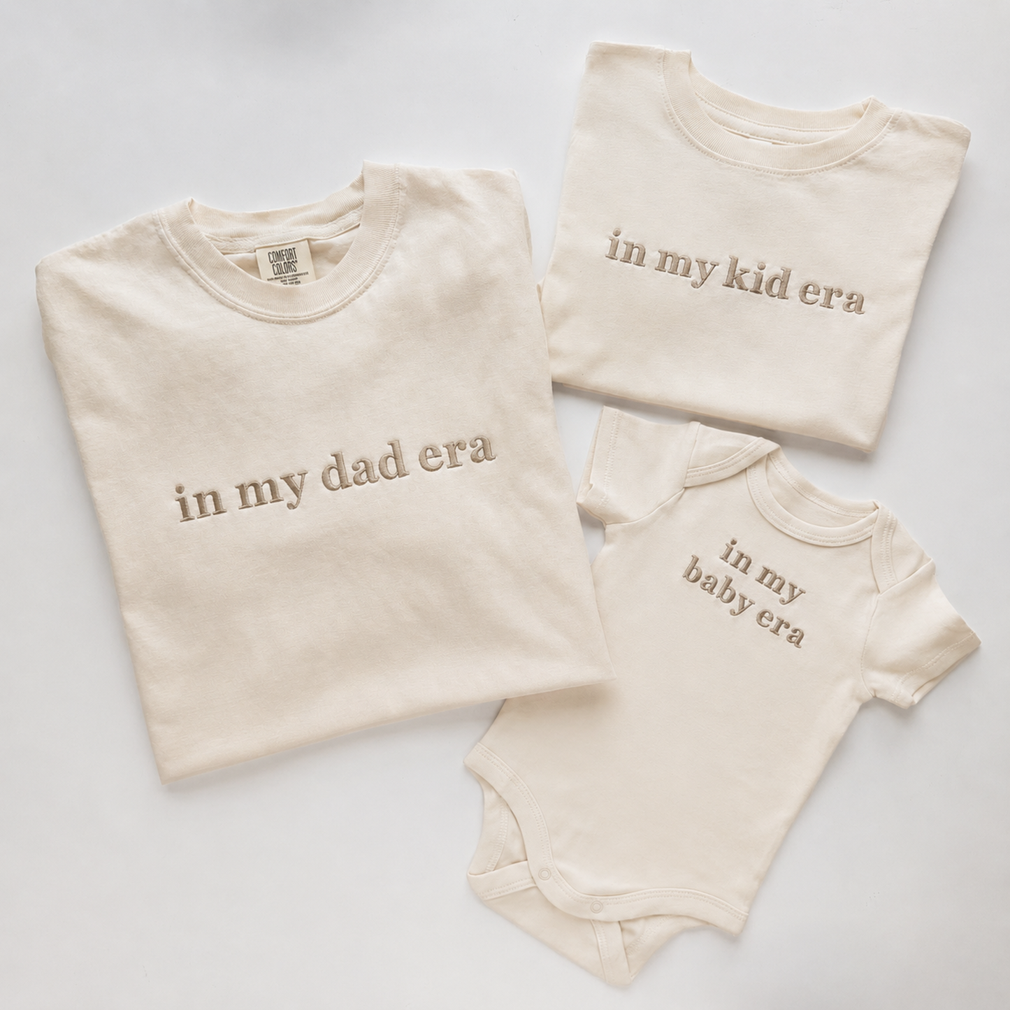 In My Dad Era Matching Set | Dad & Me Embroidered Shirts