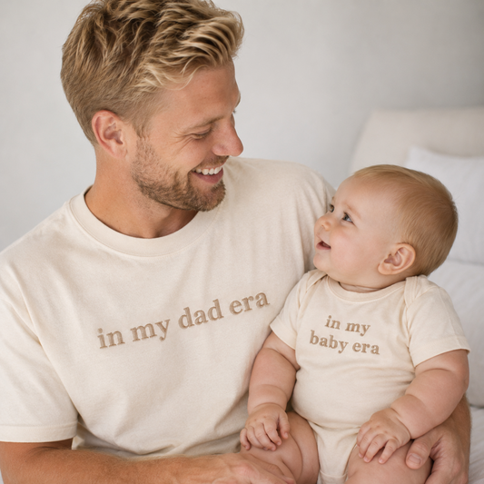 In My Dad Era Matching Set | Dad & Me Embroidered Shirts
