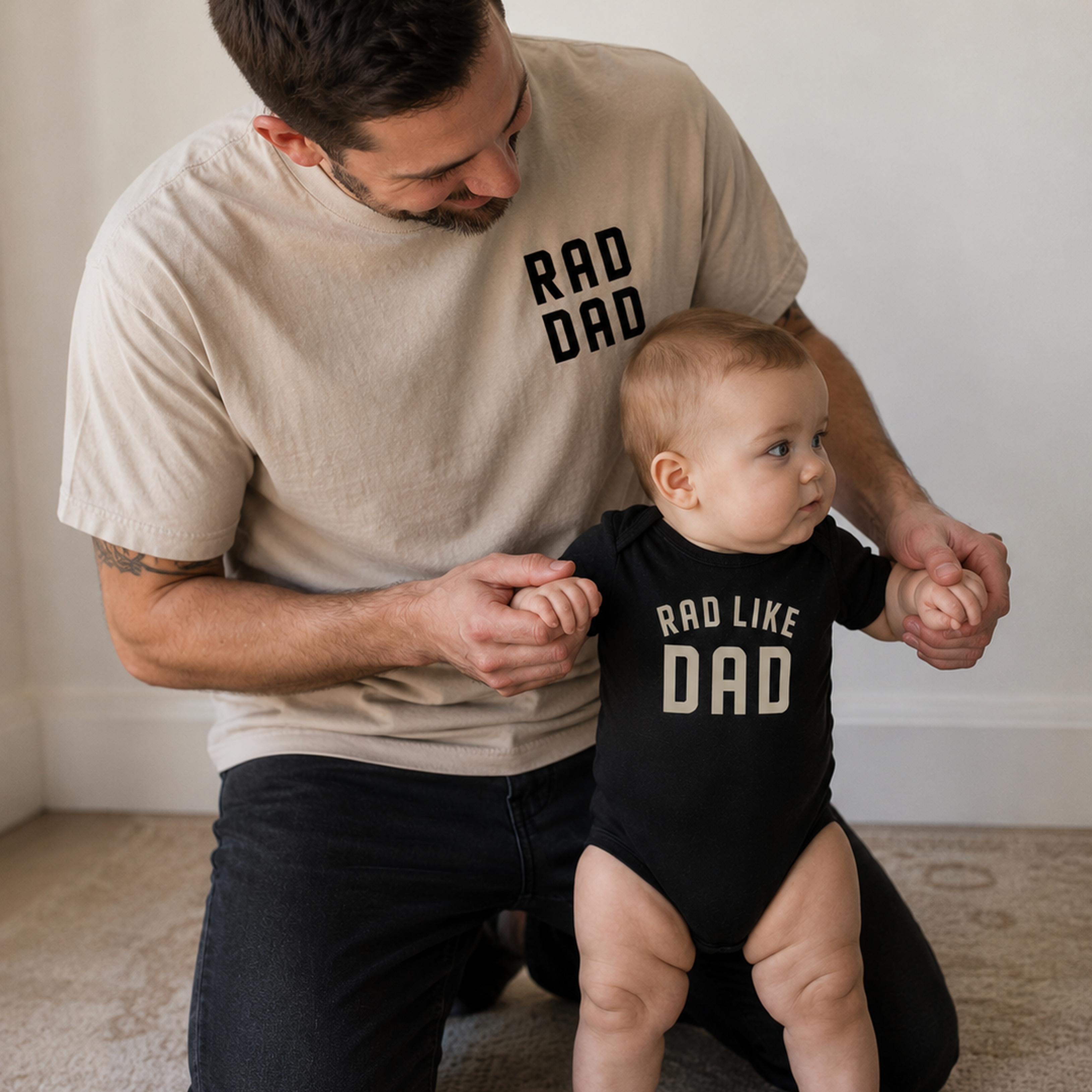 Rad Dad & Rad Like Dad Matching Set | Dad and Baby Outfit
