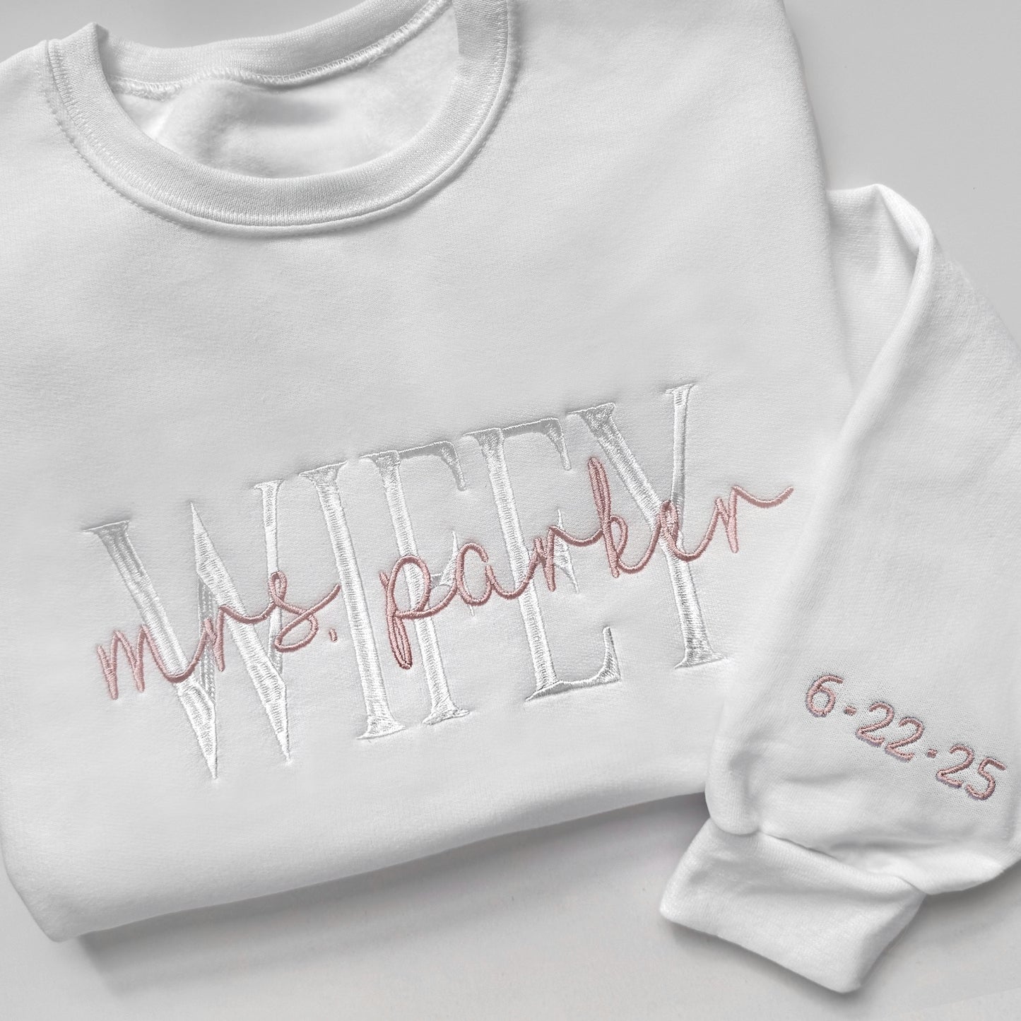 Personalized Wifey Sweatshirt With Name